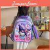 Entzückender 3D-Cartoon-Hartschalen-Rucksack für Kinder für die Schule mit niedlichen geschwungenen Trägern