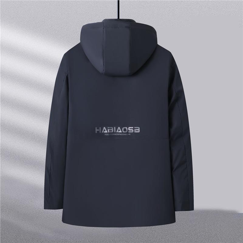 Down Cotton-padded Jacket Men's Mid-length Cotton-padded Jacket Winter Casual Cotton-padded Jacket Thickened Warm Jacket Men's Top
