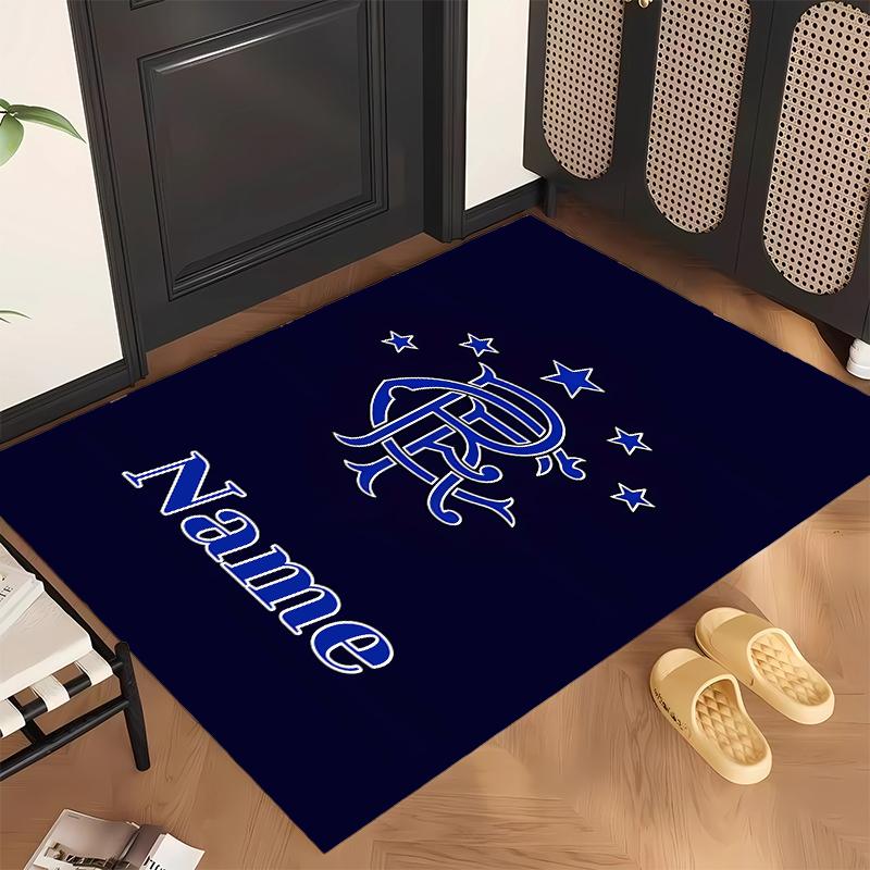Rangers FC (5) Personalisierter Name Büro Teppich Stilvolle Dekoration für Wohnzimmer Schlafzimmer Küche