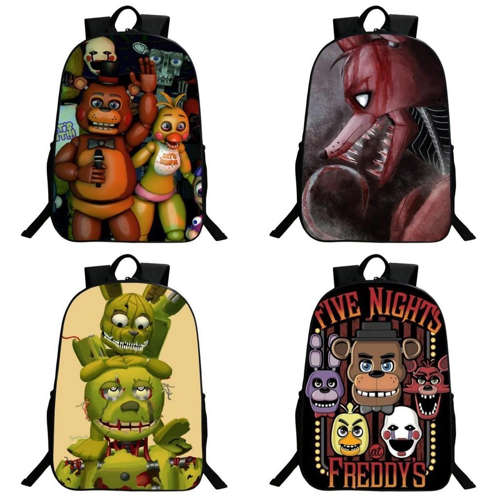 Vibrant Five Nights At Freddy's Backpack With Anime Pattern For Kids And Students