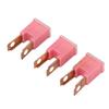10Pcs Straight Male Terminal ABS Housing Brass Conductor FLM Slow Fusing Replacement for Automotive