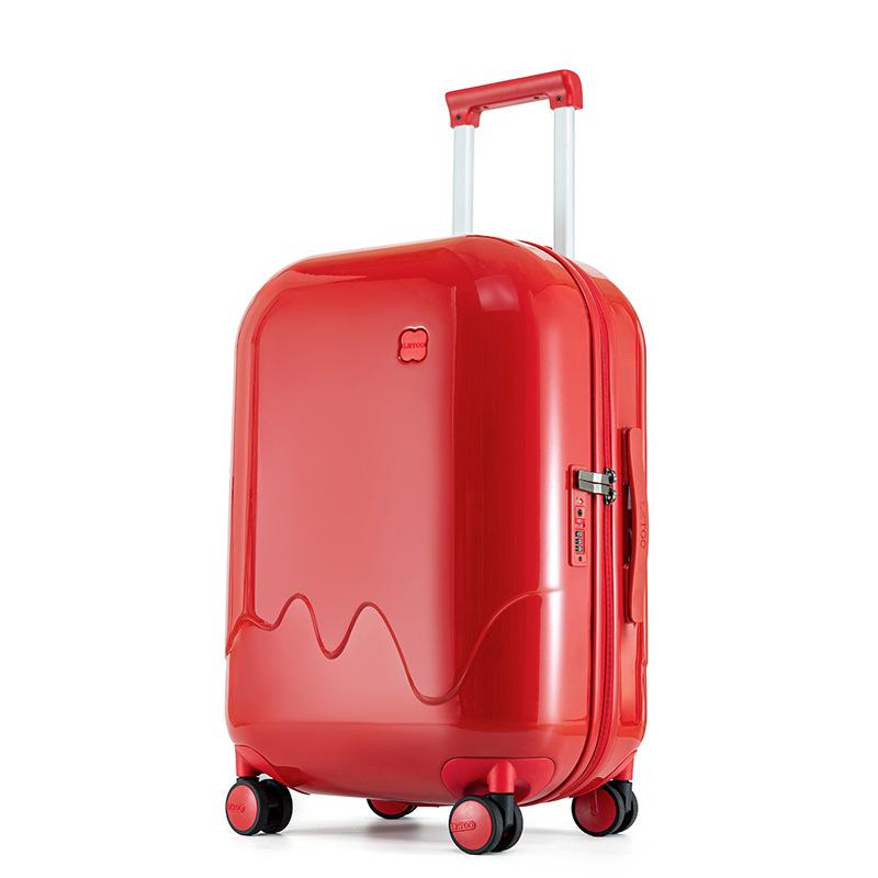 

2024 Женский красный свадебный чемодан с замком – Дорогая дорожная сумка для приданого 20-inch красный