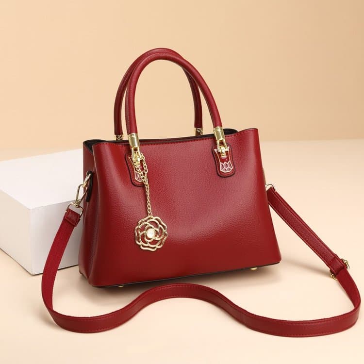 Lychee pattern handbag women's shoulder messenger bag