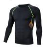 Men's Thermal Long Sleeve Elastic Training Tights for Autumn/Winter - Running, Basketball, Outdoor Fitness.