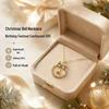 Elegant Bow Bell Women's Necklace: High-End, Simple, and Versatile Clavicle Chain. Perfect Gift for Girlfriend.