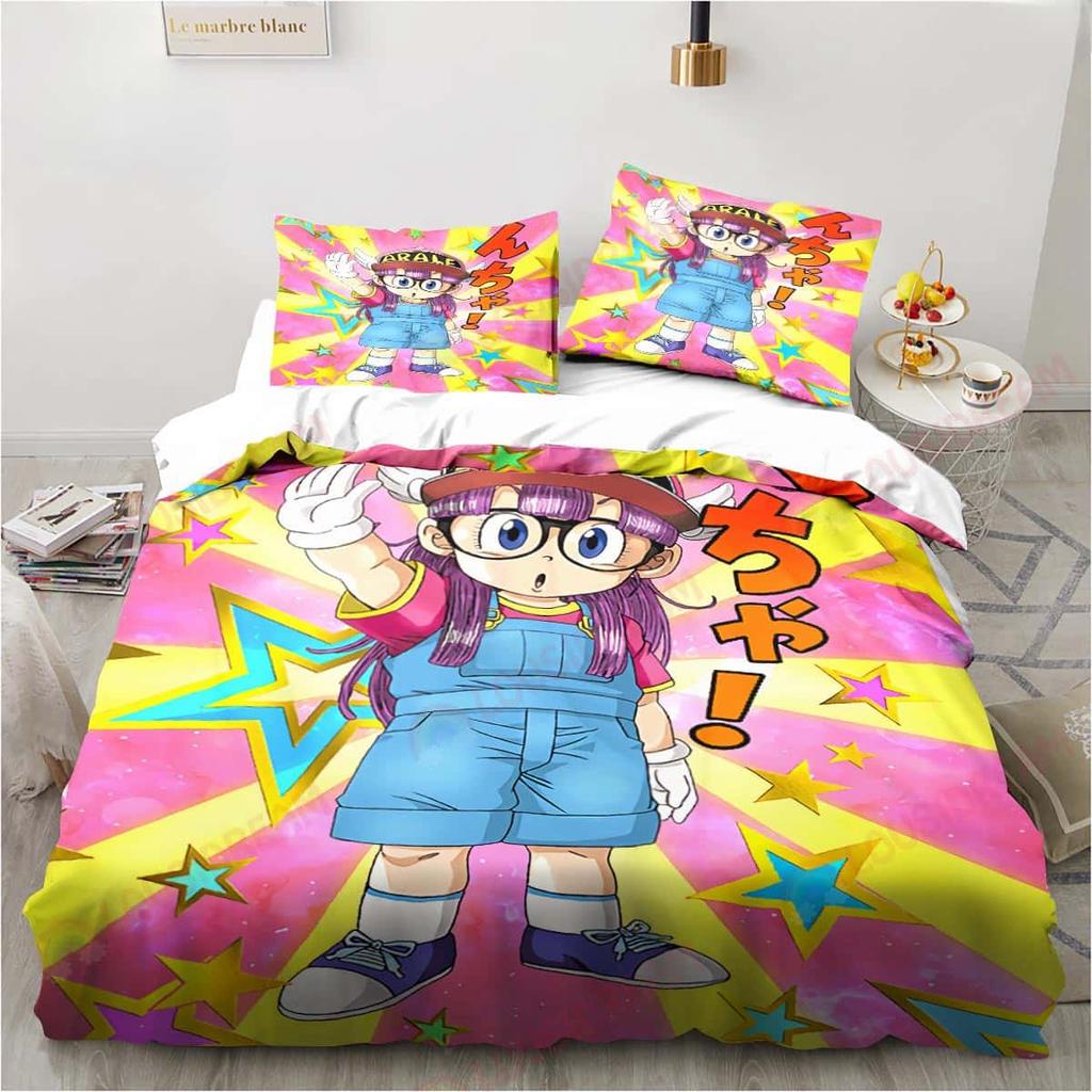 3D Cartoon DR S-Slump Arale 2/3 Stück Bettwäsche-Set Laken King Twin Doppel Kinderbettwäsche-Set Mikrofaser Oder Polyester Bettbezug-Sets