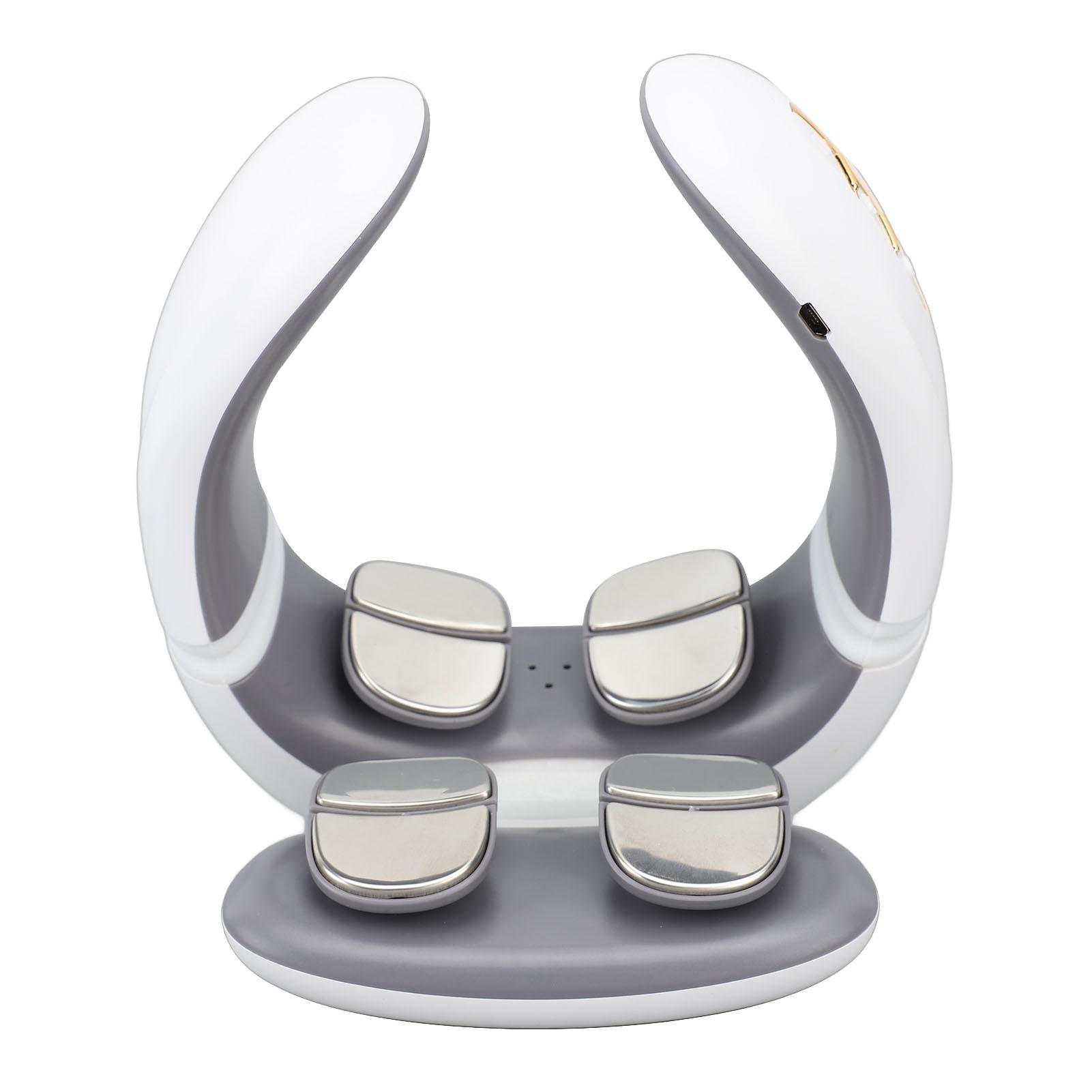 

Electric Pulse Neck Massager with 8 Massage Heads 6 Modes 15 Levels Intelligent Cordless TENS Unit