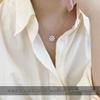 Sunflower Moissanite Integrated Necklace