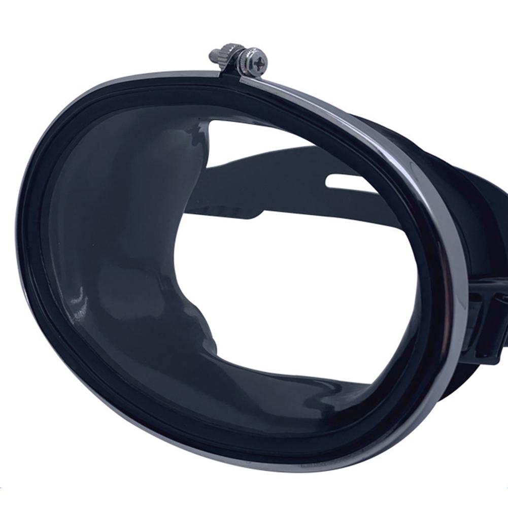 Beschlagfreie Tauchmasken Wasserdichte Unterwasserbrille Einzelglas Ovale Schwimmbrille Schnorchelmaske zum Schwimmen Tauchen