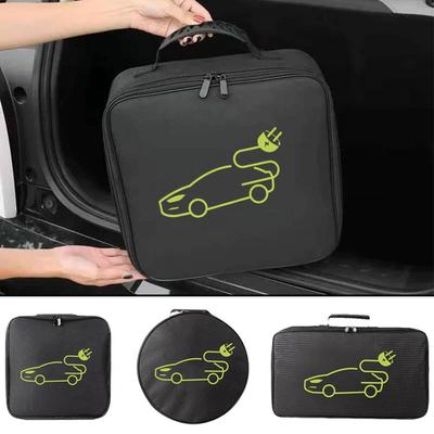 1pc Oxford Cloth Ev Carry Bag Waterproof Fire Retardant For Electric Vehicle Charging Cables Plugs Sockets Charging Equipme G2g8