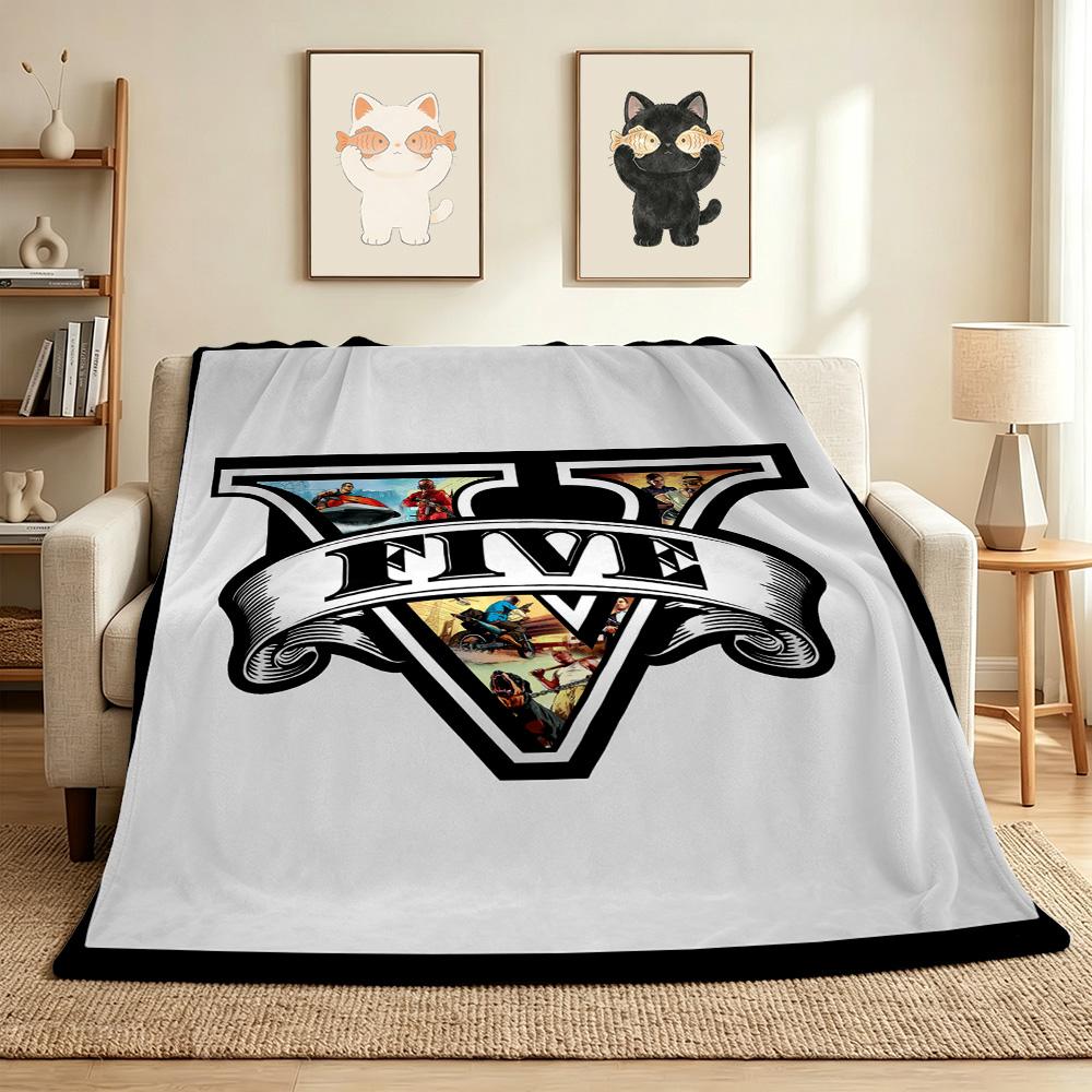 Vstory Flannel Blanket Throw Blanket Soft Warm Sofa Bed Camping Home Decor Unique Christmas Gift C9211648