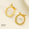 Fashion Creative Simple Hollow Geometric Circle Earrings For Women