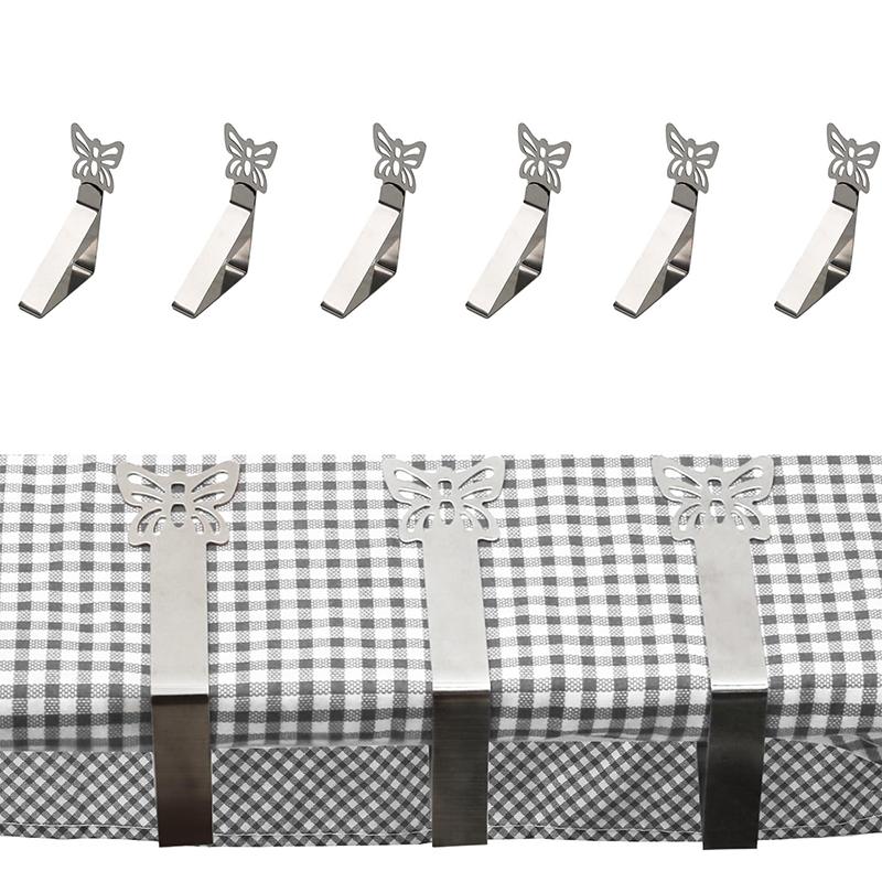 

6 Pack Tablecloth Clips,Butterfly Picnic Table Cloth Holder Clip Indoor