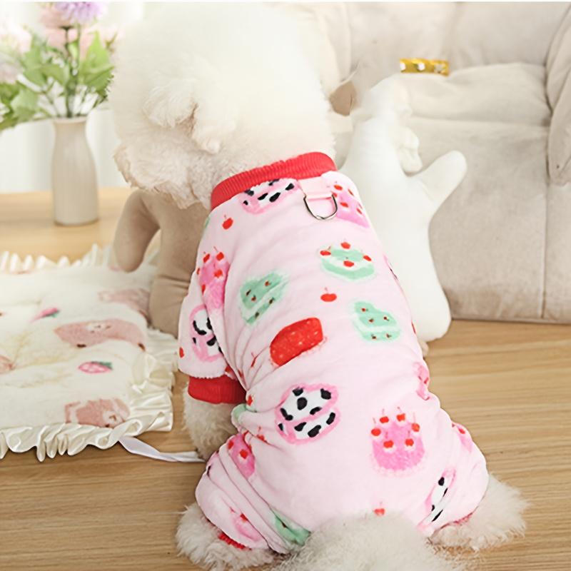 Neue Herbst- und Winter-Haustierkleidung Hund Vierbeiniger Mantel Dick gefütterter Fleece-Mantel