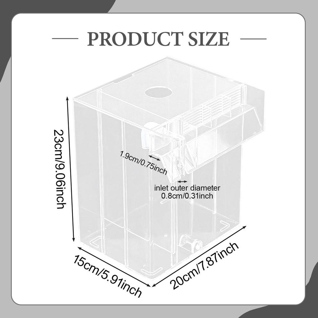 Aquarium Breeder Box Easy to Install Baby Fishes Separation Net Guppy Nursery Separator Shrimp Hanging Betta Hatchery Incubator