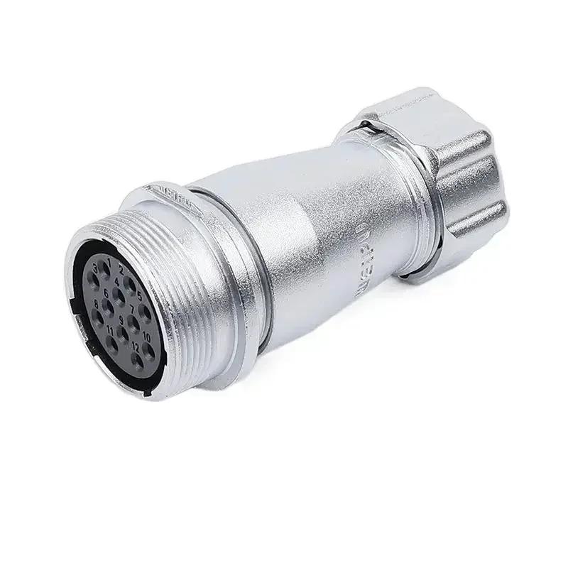 WEIPU WS24 TP+ZP 2Pin 3Pin 4Pin 10Pin 12Pin 19Pin Circular Waterproof Aviation Connector Plug Socket Multiple Core Power Adapter