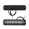 Ultra-Thin LED Car Warning Light: 6-Light, 12-24V, High-Brightness, Always-On Daytime Running & Turn Signal.