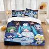 Hot Anime beautiful girl Hatsune Miku Balinese Duvet Cover Set Bedding with 1-2 Pillowcases Room Teens Bedroom Decor Fans Gift