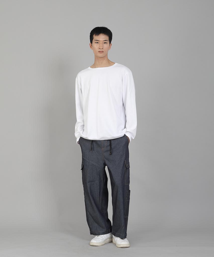 Seinteukeulu Plain R-Neck Sweatshirt Rrs-873 White