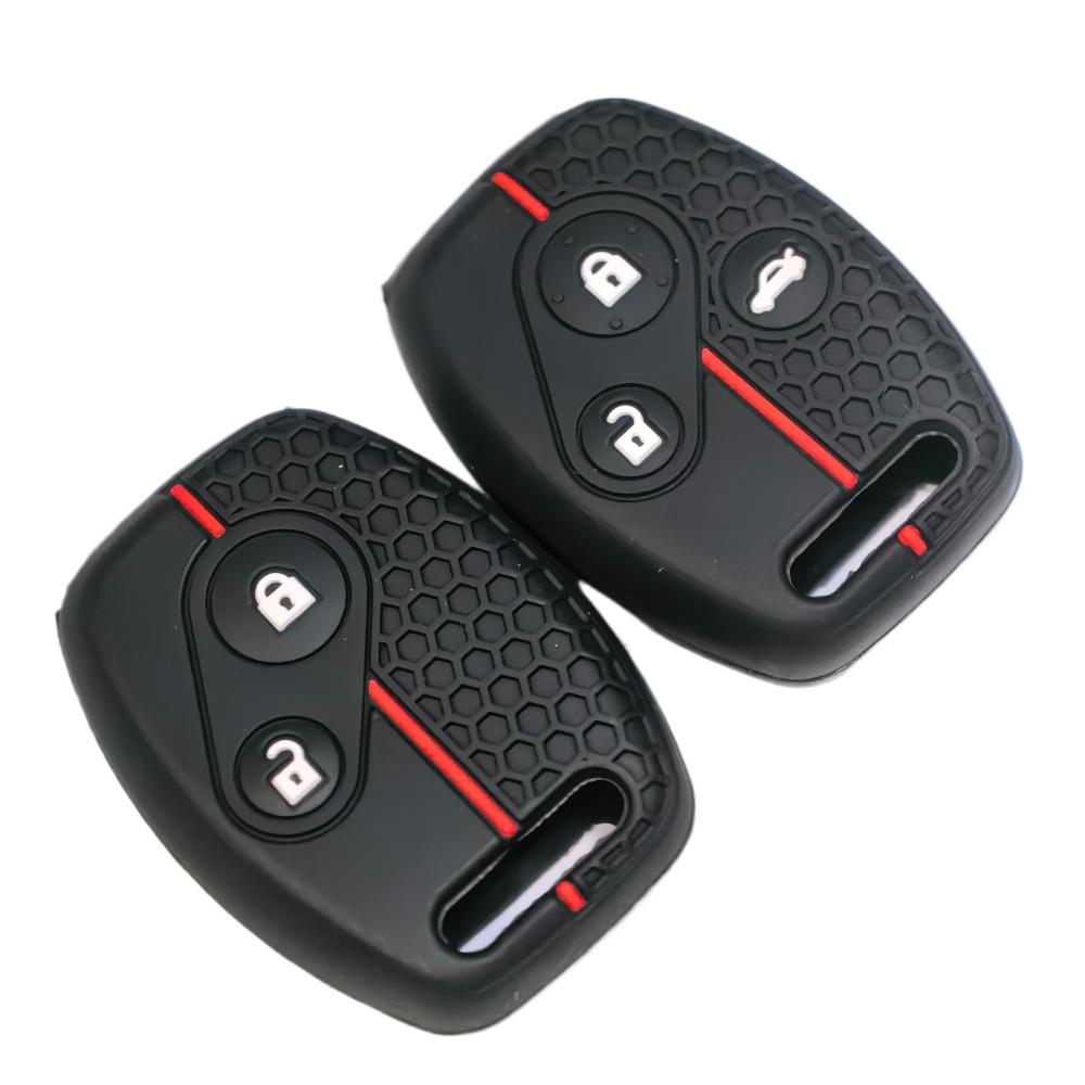 New Silicone Car Key Case Cover Remote Fob For Honda Accord 7 Jazz Frv Civic Cr-V 2008 Crz Insight Fit Srv Chord 7 Gr8 150R