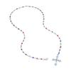 Luxurious Choker Necklace Featuring a Striking Crosses Pendant with Colorful Zirconia for Women’s Jewelry Collection