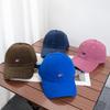Simple retro autumn and winter small w letter baseball cap women's big head circumference deepened wide brim showing face small cap