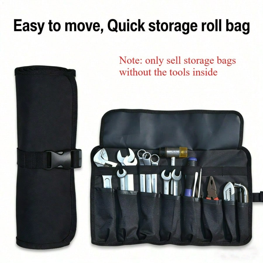 Multifunctional Roll Storage Bag Outdoor Cycling Camping Folding Roll Bag Hand Carry Portable Toolbag Oxford Storage Bag