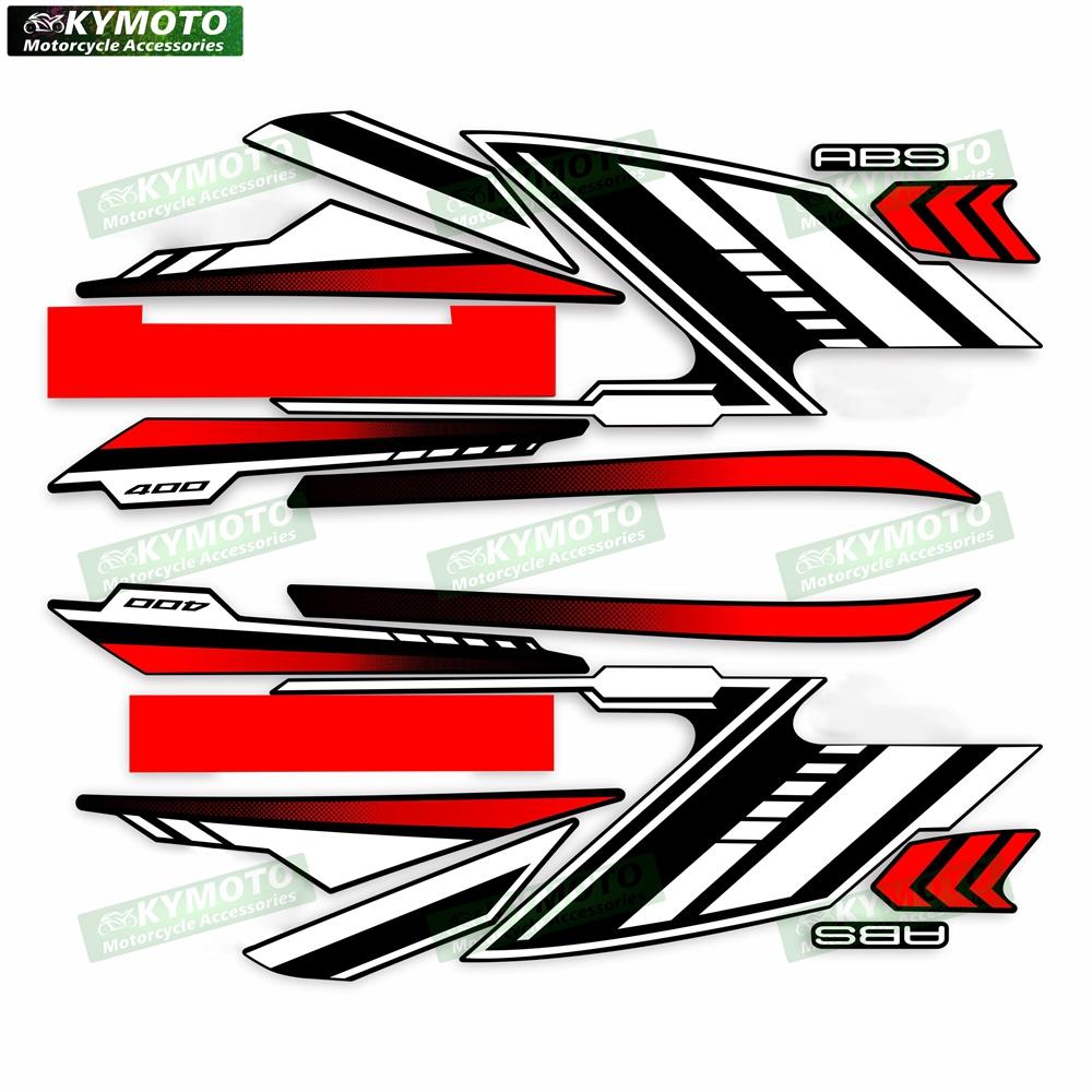 For Ninja400 Ninja 400 EX400 EX 400 Motorcycle Accessories Body Stickers Decorative Fairing Full Car Kit Reflective Decals