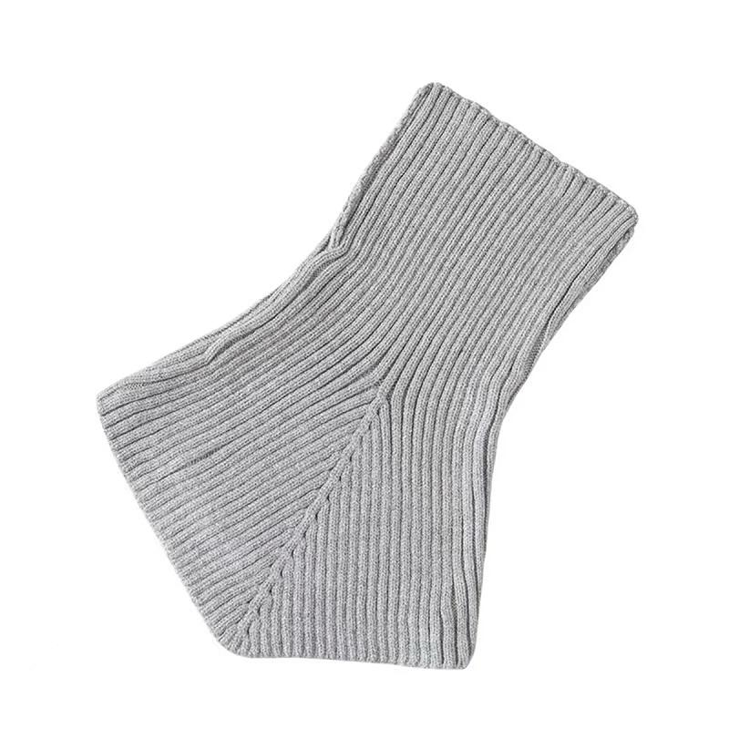 Autumn Winter Knitted Scarf High Lapel Scarf False Collar Wool Neck Protection Scarves Fake Detachablel Warm New  Neckchief