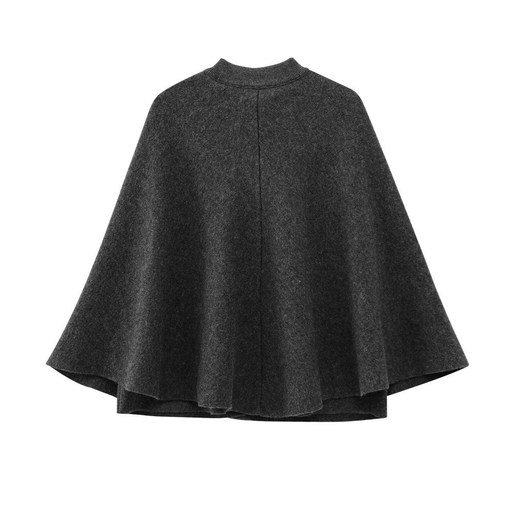 2025 Spring Women's Slim Cape Knit Coat