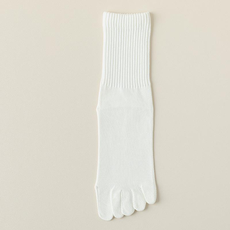 Fünf-Zehen-Socken für Herren, Herbst und Winter Reine Baumwolle Anti-Geruchs-Mittelwaden-Socken für Herren, Antibakterielle nahtlose Zehensocken für Herren