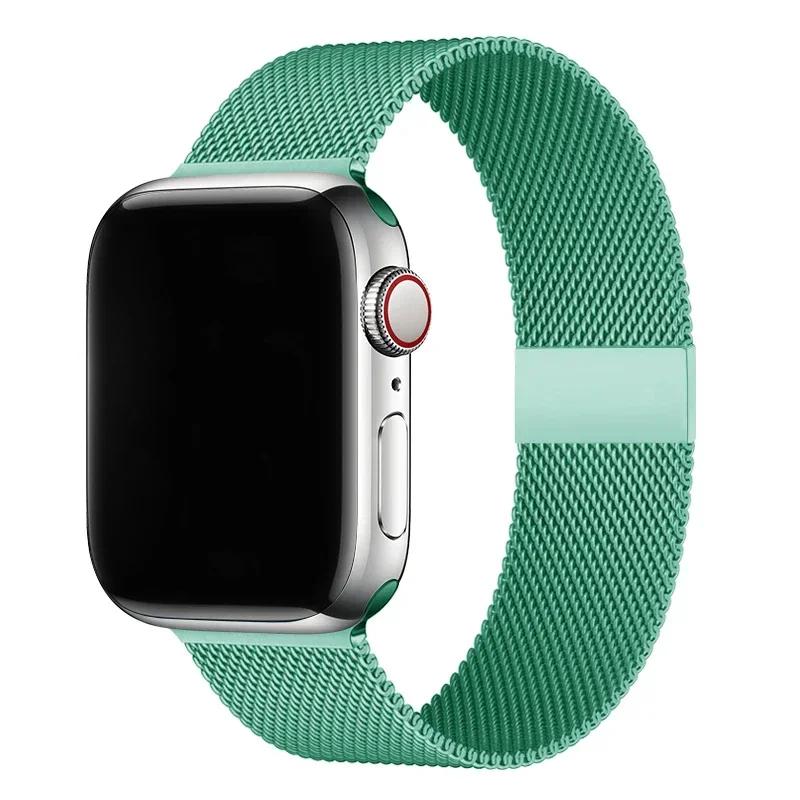 Milanese Loop Band for Apple Watch Strap Ultra 49mm 46mm 45mm 44mm 41mm 40mm Metal Wristband Bracelet Iwatch Series 9 8 7 6 5 4 3 SE