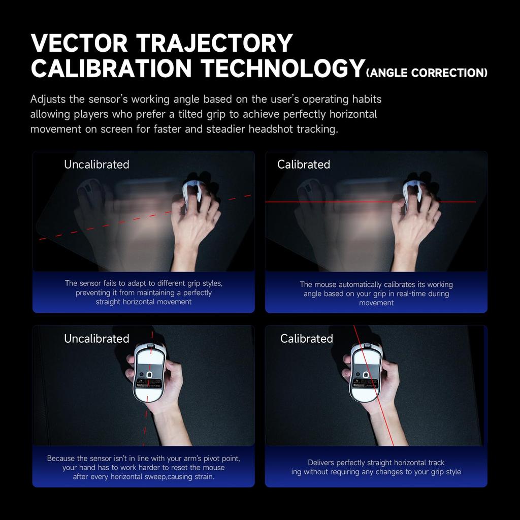 Leviathan V4 Blue Wireless Gaming Polling Large Mouse Authorized Japanese Distributor Mouse, Ultralight, PixArt, 8,000Hz Rate, Feet, Warranty.