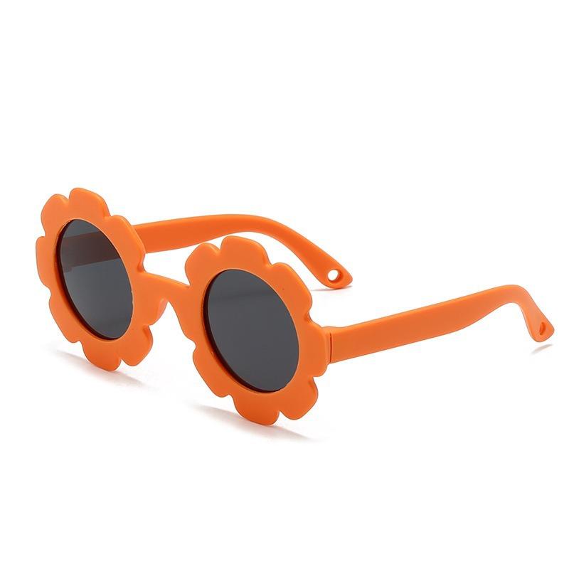 Children's sunglasses Girls' sunscreen glasses Sunflower flower cartoon boy's sunglasses Toddler baby photo props
