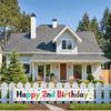 Lightweight Birthday Decoration Happy 2nd Birthday Banner Birthday Supplies For Indoor Decoration Party Decor