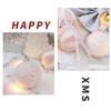 18PCS Pink Electroplated Balls Christmas Ball Pendant Plastic New Year Christmas Decorations DIY Crafts Painted Hanging Ornament