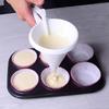 Adjustable Handheld Batter Dispenser for Baking - PP Plastic Pancake & Cupcake Pourer, Multifunctional Chocolate Dispenser with Stand