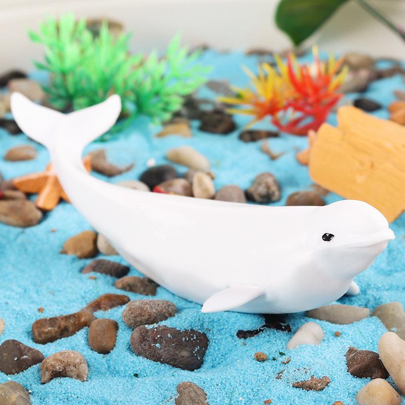 Kids' Arctic Animal Model Set: Polar Bear, Arctic Hare, Reindeer & Beluga Whale