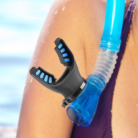 U-shaped Mouthpiece Easy Access Design Universal Caliber Snorkelling Mouthpiece with Cable Ties Snorkel Regulator