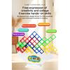 48PCS Tetra Tower Building Blocks Balance Stacking Games Toys for Kids Adults Friends Classroom Family Board Game and Fun Party