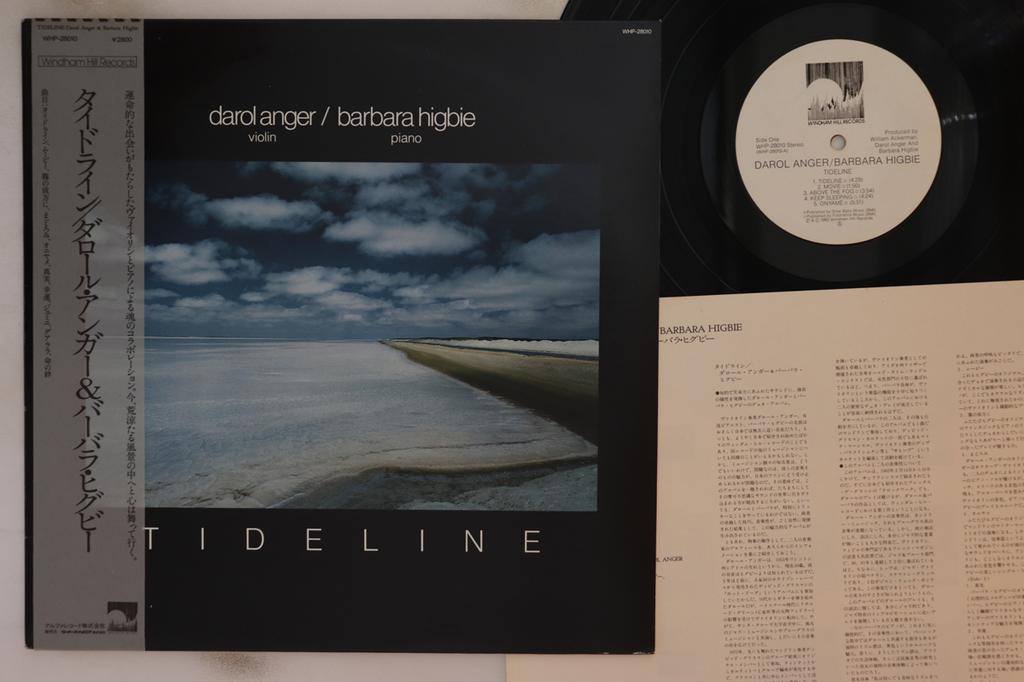 LP Record DAROL ANGER, BARBARA HIGBIE - Tideline WHP28010 WINDHAM HILL 1982 Japan Obi Jazz Used