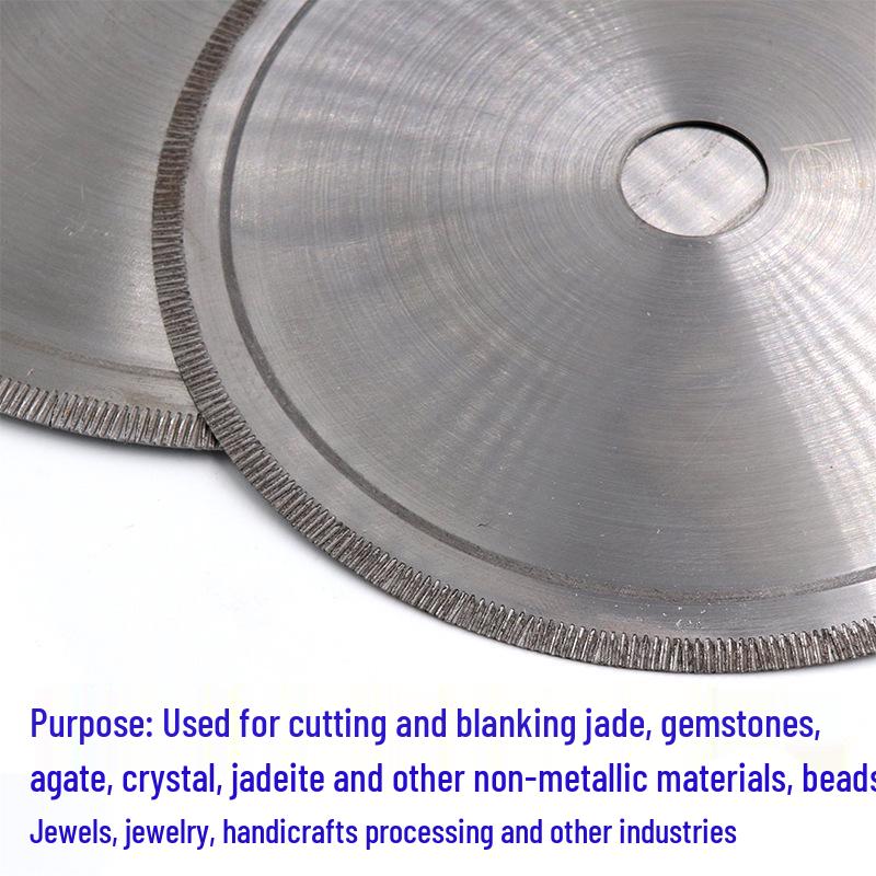 

Jade & Agate Diamond Saw Blade for Glass & Crystal Cutting 100*20*0.5 Straight Tooth Blade