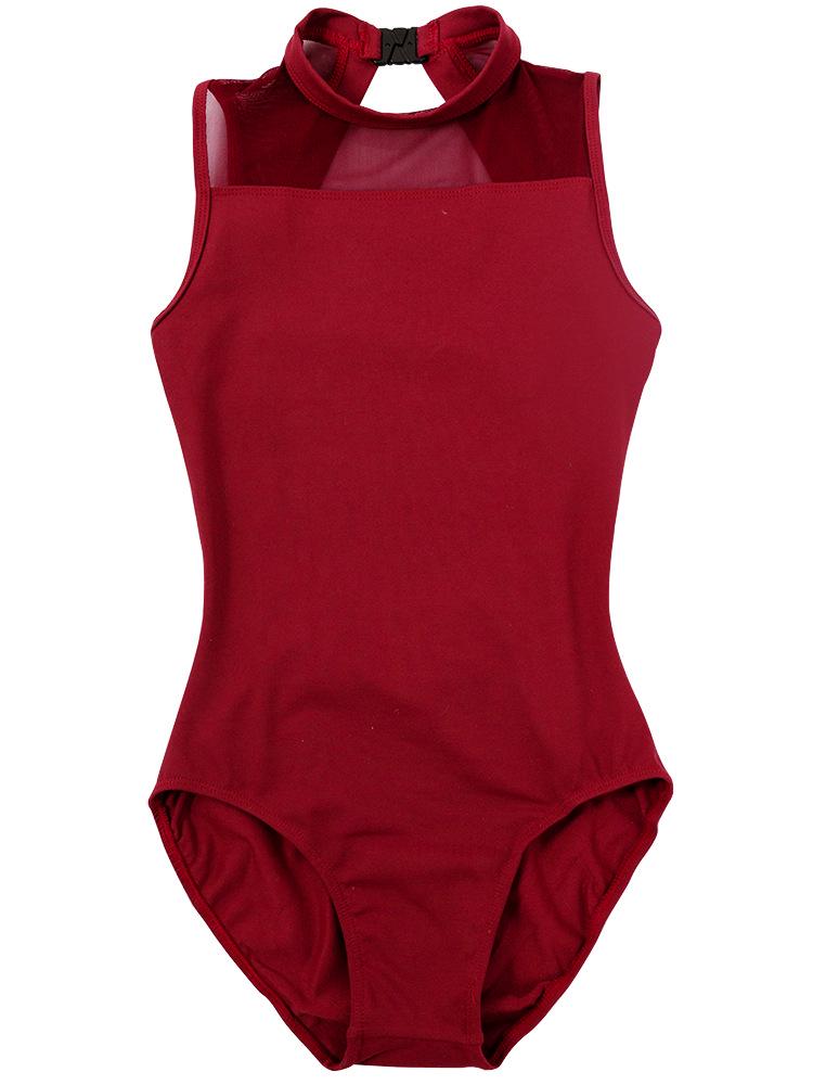 

Женский купальник для балета и ритмической гимнастики с высоким воротом S