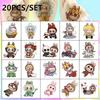 20PCS/SET Cute Cartoon Fridge Stickers  LABUBU Stickers  Stationery Stickers  Holiday Party Stickers  Children's Student Gifts