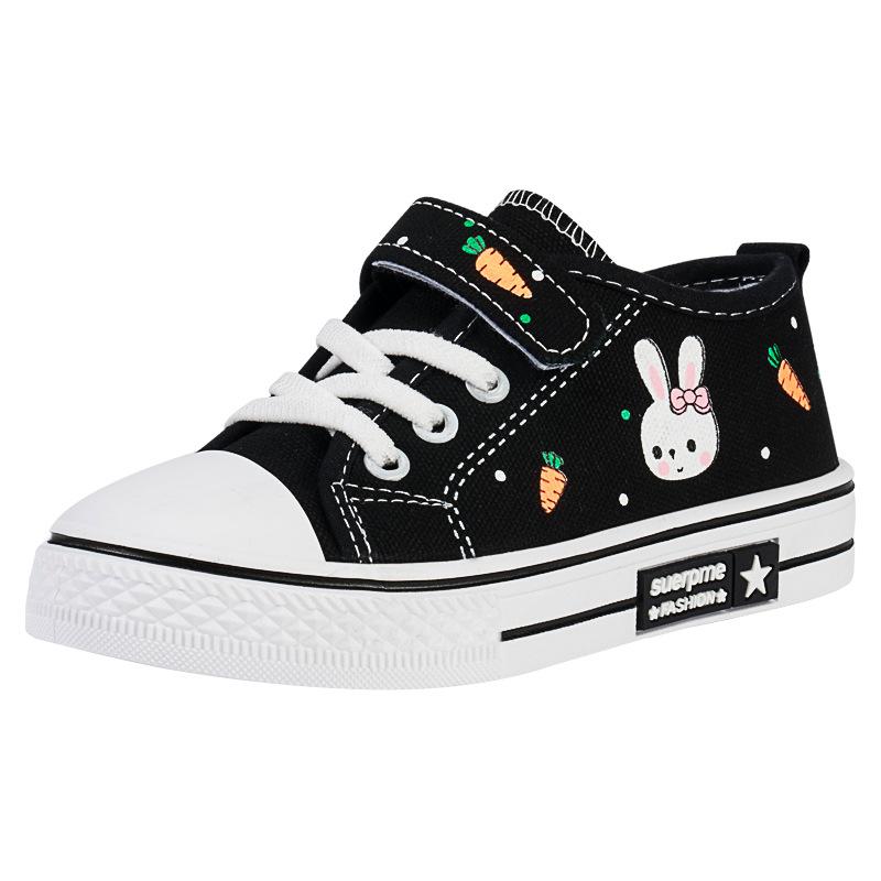 Children's Canvas shoes2026Spring New Breathable Girls' Shoes, Unisex, Fashionable and Versatile Soft-soled Casual Shoes for Students
