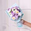 Handmade Crochet Flower Bouquet Knitted Rose Artificial Flowers For Home Decor Valentine's Day Mother's Day Anniversary Gift