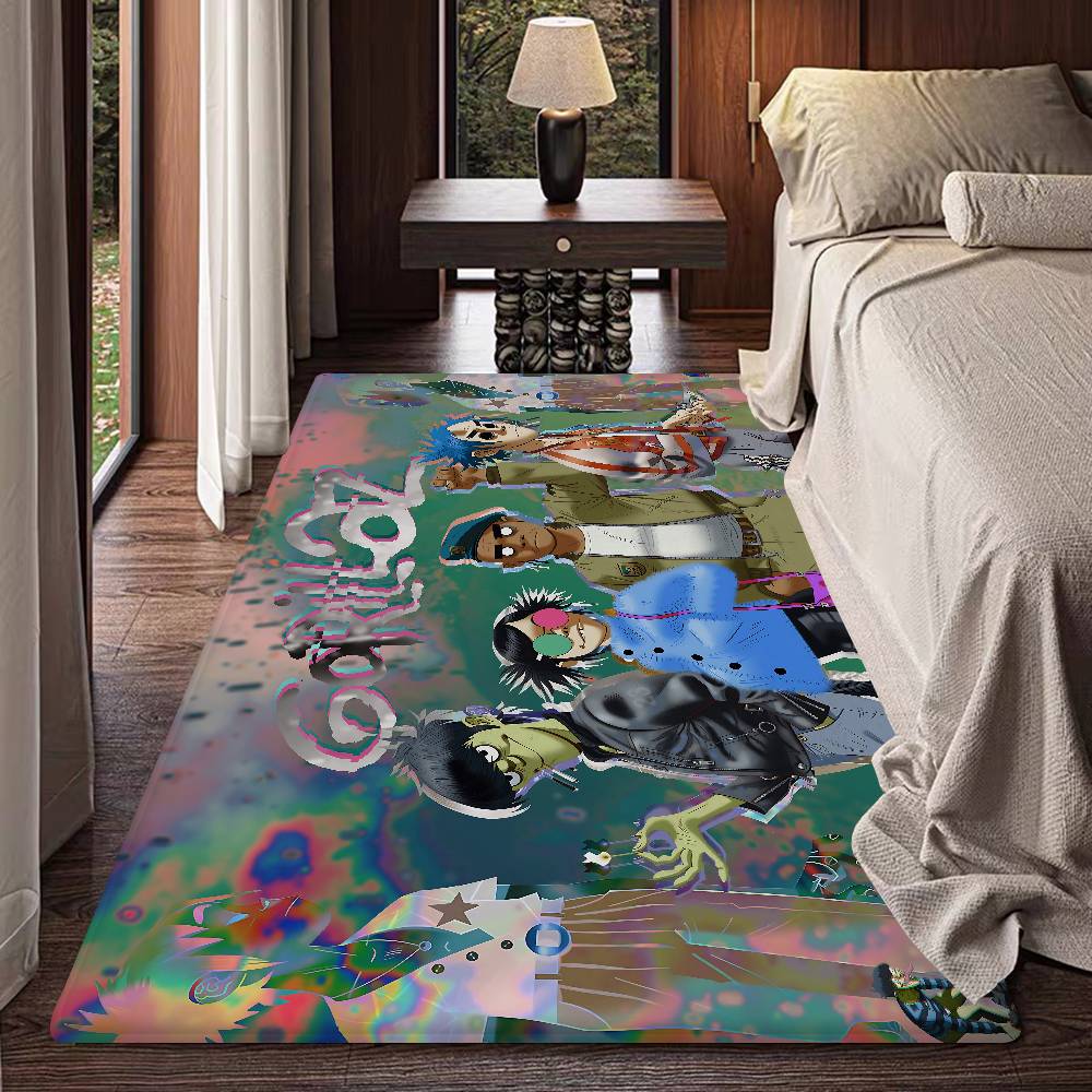 Band G-Gorillaz Music Cool Room Mats Anti-slip Absorb Water Long Strip Cushion Bedroon Mat Household Carpets