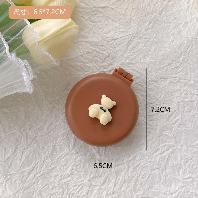 

Мини-мишка, складной массажер для головы, мультяшная подушка безопасности, расческа для волос, антистатические аксессуары для укладки, портативная детская щетка для волос для девочек bear comb кофейный