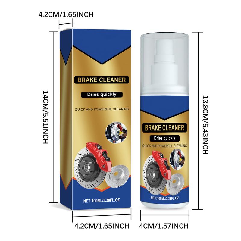 Auto Brake Cleaner Vehicle Brake System Cleaner Multifunctional Auto Brake Cleaning Agent 100ml Car Brake Cleaning Agent