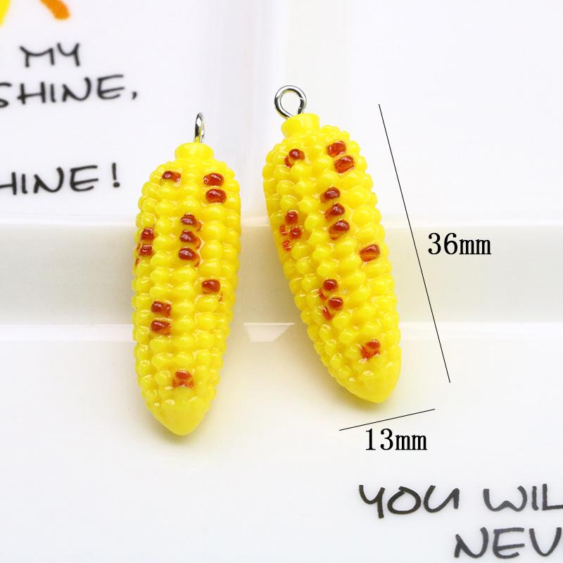 13pcs 3D Vegetable Sweet Potato Big Vegetable Resin Charms Carrot Pendants for Diy Necklace Keychain Jewelry Making Supplies